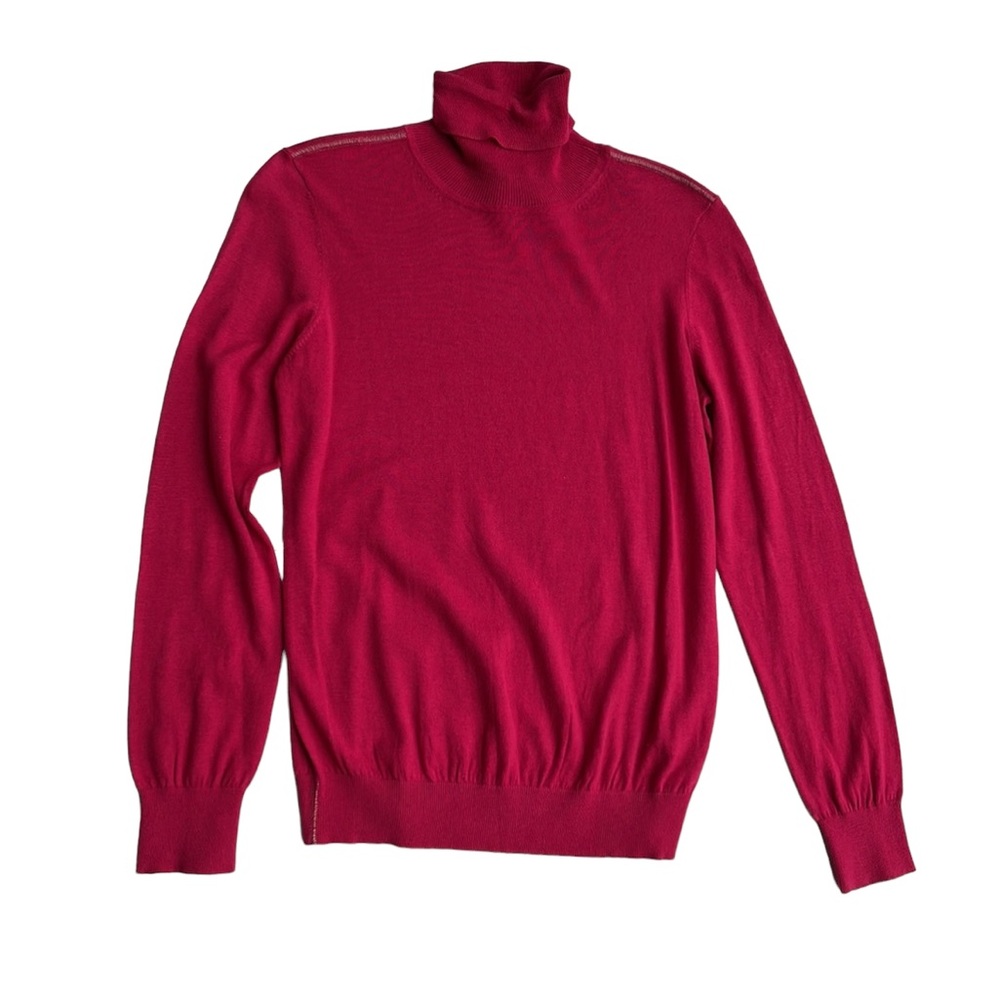 Escada Raspberry Turtleneck Size S Never Worn - image 4